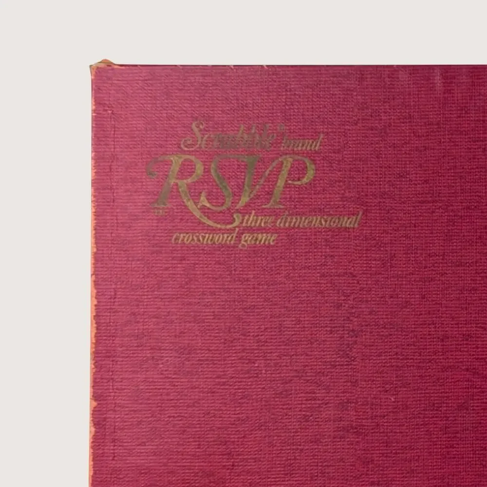 1966 Selchow Righter Scrabble RSVP Three Dimensional Crossword Game